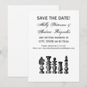 Schaakstukken  kunst kaart (Voorkant / Achterkant)