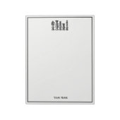 Schaakstukken kunst notitieblok (Linkerzijde)