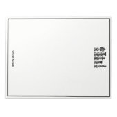 Schaakstukken  kunst notitieblok (Voorkant)