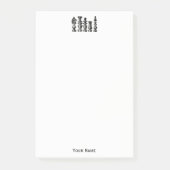 Schaakstukken  kunst post-it® notes (Voorkant)
