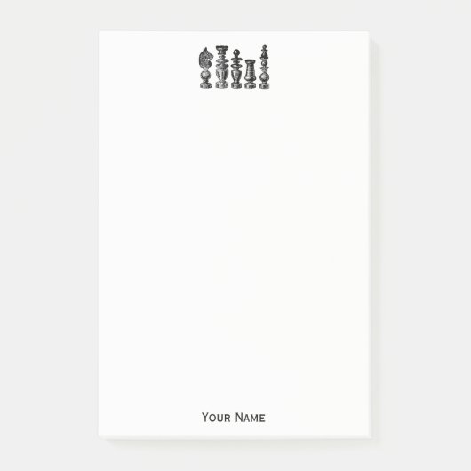 Schaakstukken  kunst post-it® notes (Voorkant)