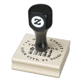 Schaakstukken  kunst rubberstempel (Stempel)