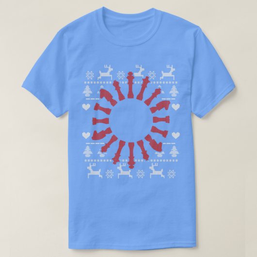 Schaakstukken Lelijke Kerst 2 T-shirt (Design voorkant)