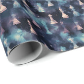 Schaakstukken Moderne Galaxy Nebula Kosmische Ruim Cadeaupapier (Rol Hoek)