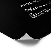  schaakstukken patentblauwdruk poster (Hoek)