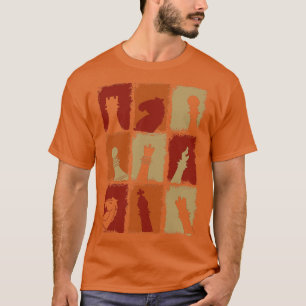 Schaakstukken Retro 2 T-shirt