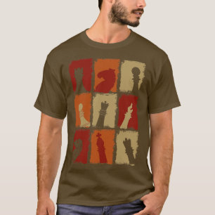 Schaakstukken Retro 2 T-shirt