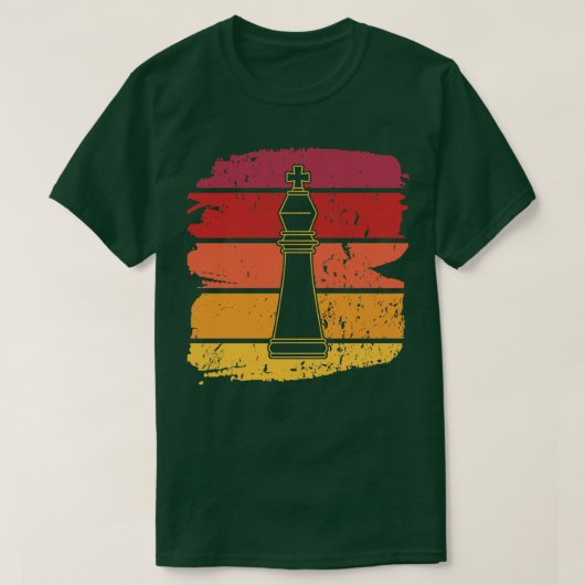 Schaakstukken Retro 4 T-shirt (Design voorkant)