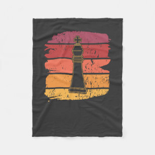 Schaakstukken Retro Fleece Deken