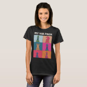 Schaakstukken Retro Pop Bekijk MIJN SIX PACK Worko T-shirt (Voorkant volledig)