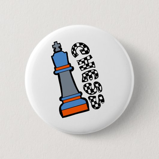 schaakstukken ronde button 5,7 cm (Voorkant)