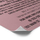 Schaakstukken, schaakclub Adverteren Poster (Hoek)