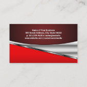 Schaakstukken Set op Schaakbord Visitekaartje (Achterkant)