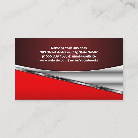 Schaakstukken Set op Schaakbord Visitekaartje (Achterkant)