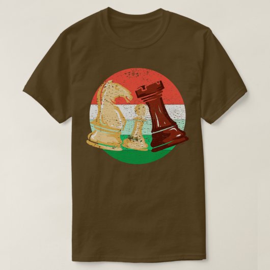 schaakstukken t-shirt (Design voorkant)