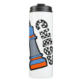 schaakstukken thermosbeker