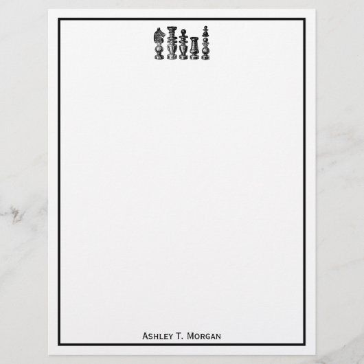 Schaakstukken Vintage Kunst (Voorkant)