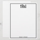 Schaakstukken Vintage Kunst (Voorkant / Achterkant)