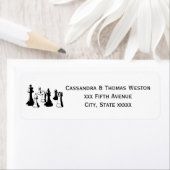 Schaakstukken Vintage Kunst #2 Etiket (Insitu)