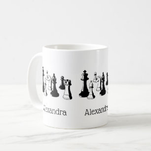 Schaakstukken Vintage Kunst #2 Koffiemok