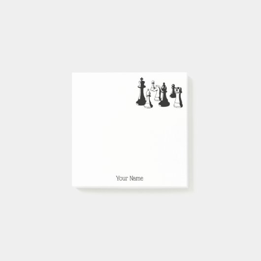 Schaakstukken Vintage Kunst #2 Post-it® Notes (Voorkant)