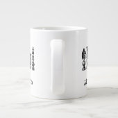 Schaakstukken Vintage Kunst Grote Koffiekop (Achterkant)