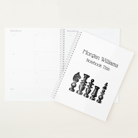 Schaakstukken Vintage Kunst Planner (Display)