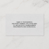 Schaakstukken Weerspiegeld Visitekaartje (Achterkant)