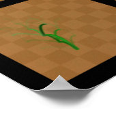 Schaakstukritten, vergeleken met groene lijnen poster (Hoek)