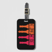 Schaakstukscheikundeonderdelen Bagagelabel (Voorkant (verticaal))