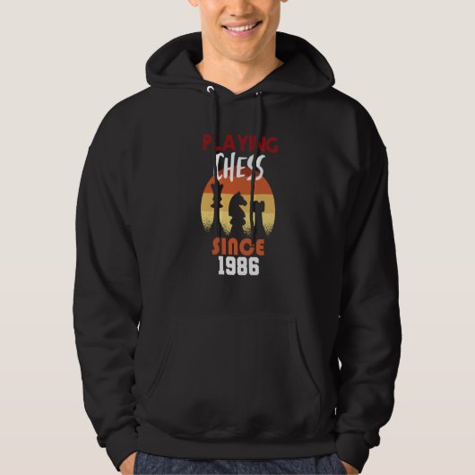 Schaakt sinds 1986 hoodie (Voorkant)