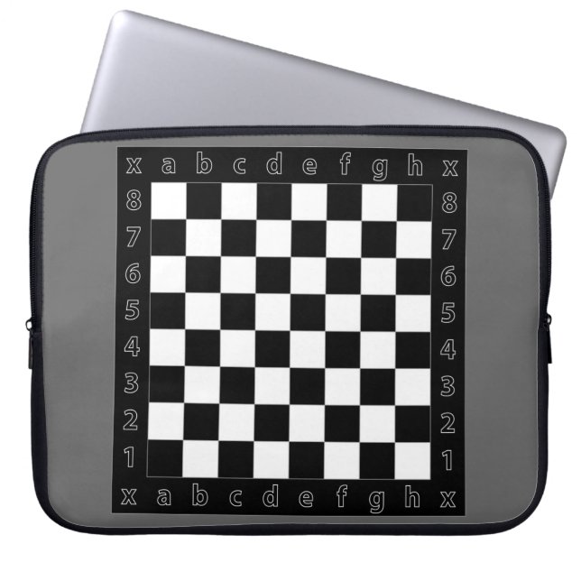schaaktafel laptop sleeve (Voorkant)