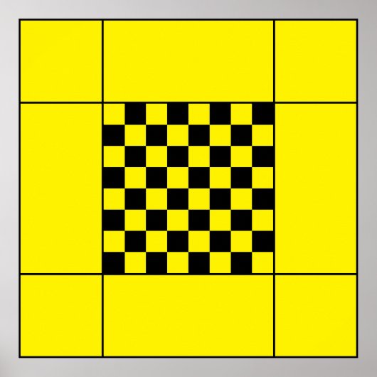 Schaaktafel Poster (Voorkant)