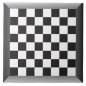 schaaktafel zwart wit tegeltje (Voorkant)