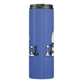 Schaakthema gepersonaliseerde Drink Tumbler Thermosbeker (Achterkant)