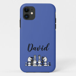 Schaakthema gepersonaliseerde iPhone hoes