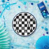 Schaakthema Papier Borden - Elegant Schaakbord Papieren Bordje (Feest)