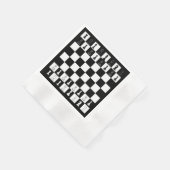 Schaakthema Papieren servetten - Elegant Schaakbor (Hoek)