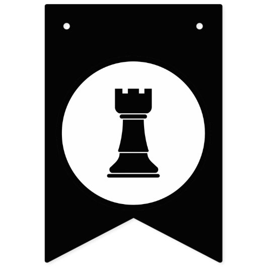 Schaakthema Welkom Bunting Banner Vlaggen (Tweede vlag)