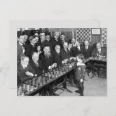 schaaktoernooi-briefkaart briefkaart (Voorkant / Achterkant)