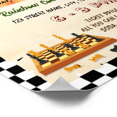 Schaaktoernooi evenement flyer poster (Hoek)