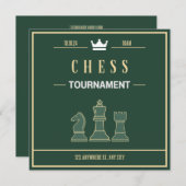 schaaktoernooi kaart (Voorkant / Achterkant)