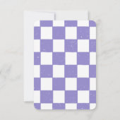 Schaaktoernooi Verjaardagsfeest voor meisjes Thema Kaart (Achterkant)