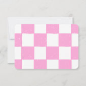 Schaakverjaardagsfeestje voor meisjes met aangepas kaart (Achterkant)