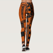 schaakvinders dominos dominosen drukken leggings (Achterkant)