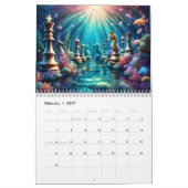 Schaakwandkalender 2025 kalender (Feb 2027)