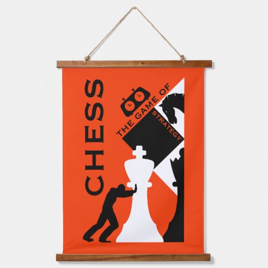 Schaakwandkunst Hangend Wandkleed (Voorkant)