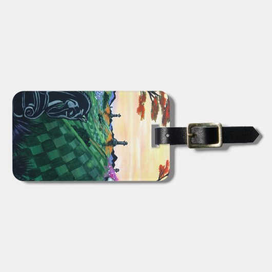 Schaakwereld Bagagelabel (Voorkant horizontaal)