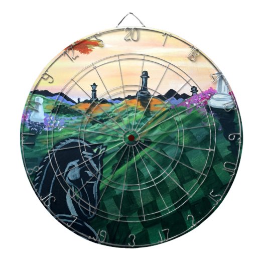 Schaakwereld Dartbord (Voorkant)