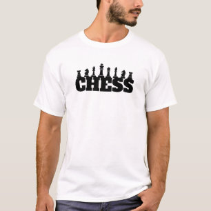 Schaakwoord Black Pieces Strategiespel Classic T-shirt